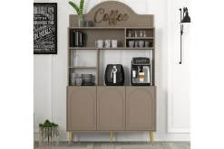 Bar Kaffeskap Hazim Tre Atlas / Gull