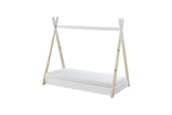 Barneseng & Juniorseng-Barneseng Tipi Med madrass Hvit,Natural