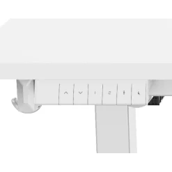 Barnebord-Barneskrivebord HOME4YOU Ergo Kid med 1 motor 112x60x56-80 cm Hvit