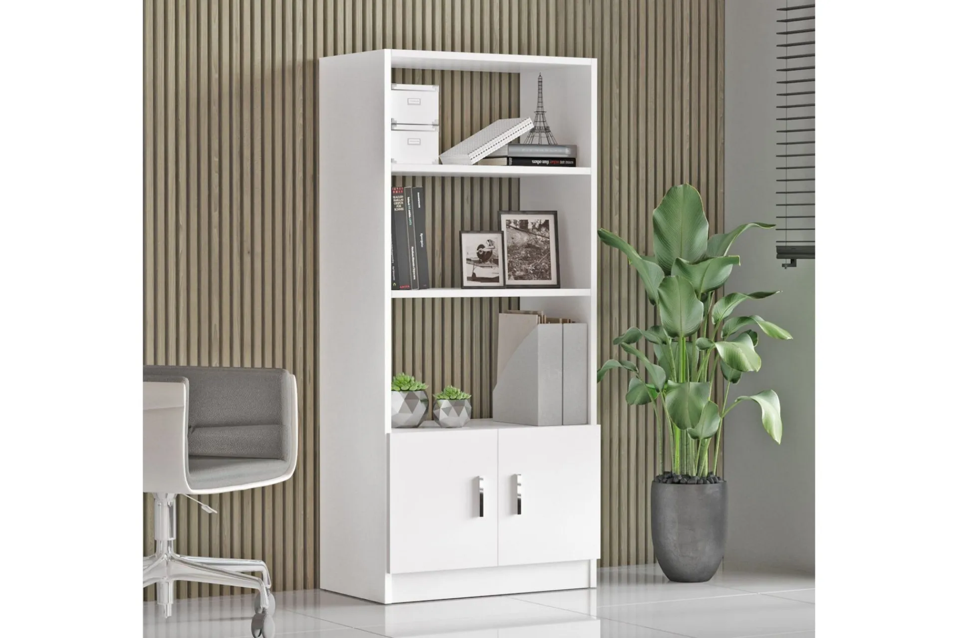 Bokhylle-Barrock Bokhylle 38x64 cm Hvit