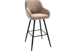 Barstol Casmalia sett av 2 Beige/svart