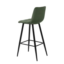 Barmøbler-Barstol HOME4YOU Chilli 150x40xh80 cm, svart skoggrønn