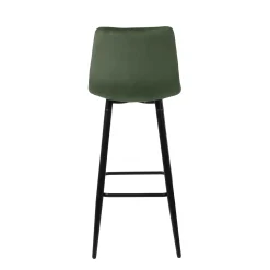Barmøbler-Barstol HOME4YOU Chilli 150x40xh80 cm, svart skoggrønn