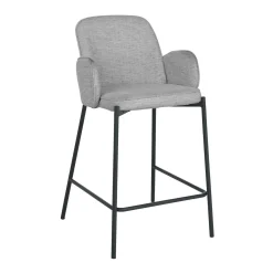 Barstoler-Barstol HOME4YOU Damen 158x40xh75 cm, Cappuccino lys grå