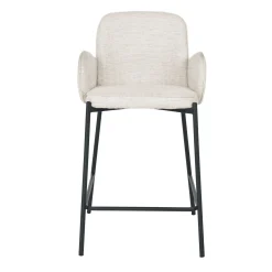 Barmøbler-Barstol HOME4YOU Damen 80x40xh90 cm, Svart lys beige