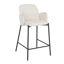 Barmøbler-Barstol HOME4YOU Damen 80x40xh90 cm, Svart lys beige