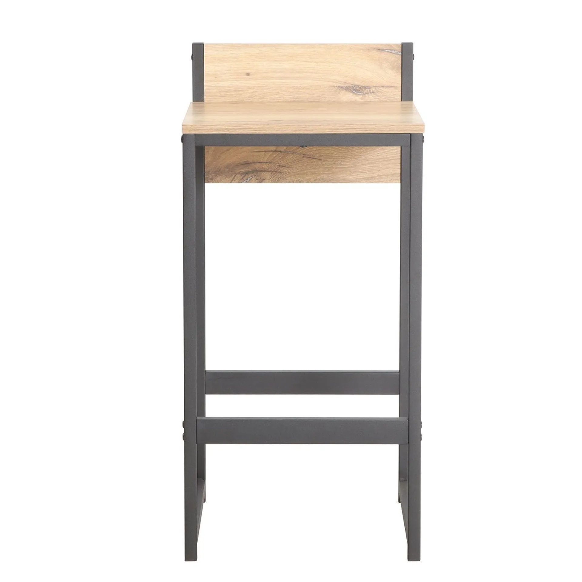 Barmøbler-Barstol HOME4YOU Hannes 38x38x80 cm melamin rustikk
