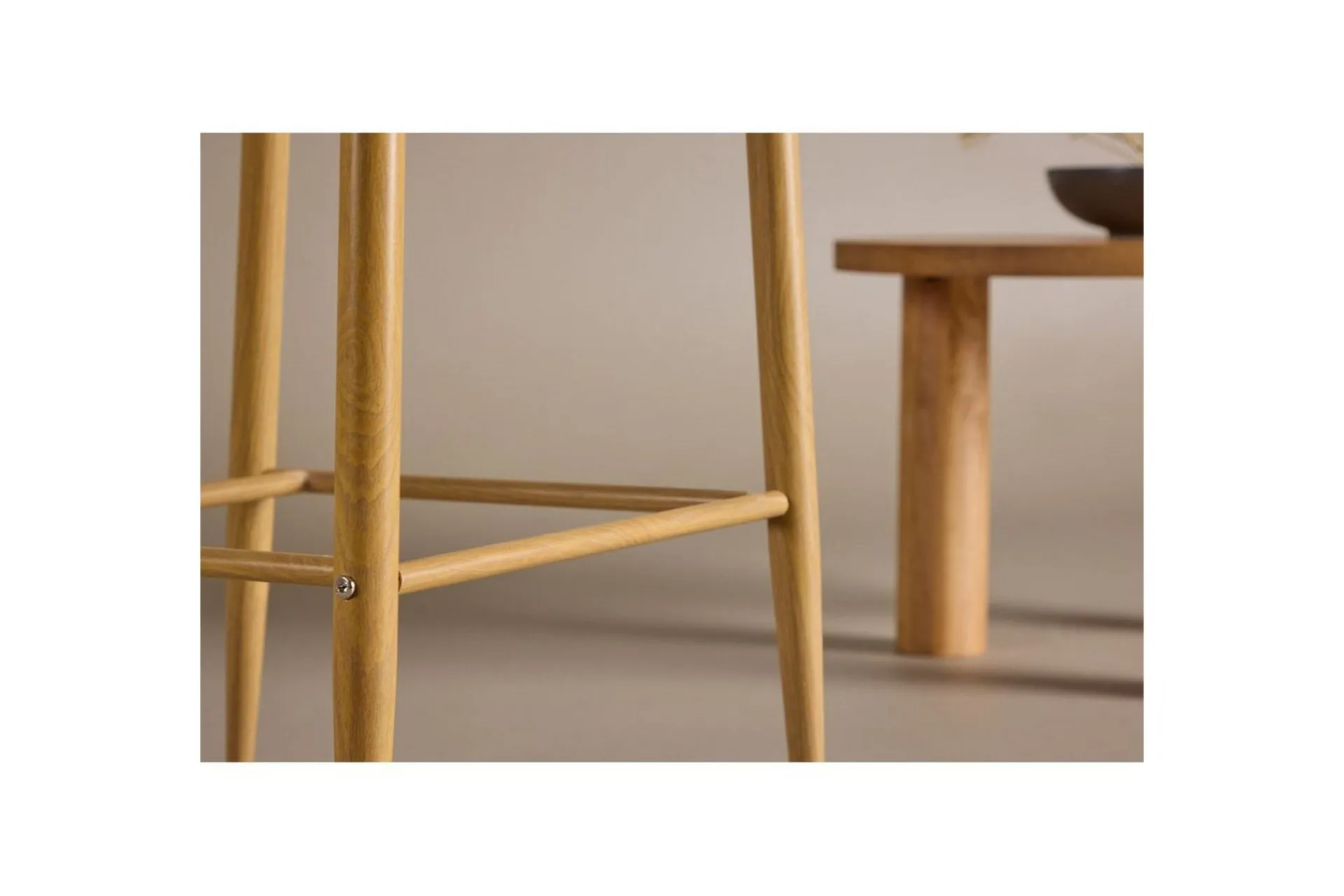 Venture Home Barstoler-Barstol Plaza 2-pack Natur/Mørkgrå Mørkegrå