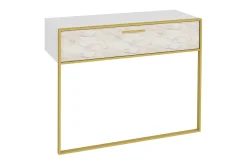 Sideboard & Skjenker-Bascle Sideboard 90 cm Hvit,Gull