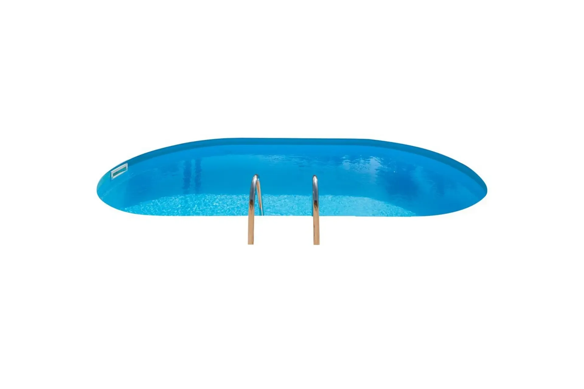 Bassengpakke Nedgravd Gre Inground Oval 700 x 320 x 150 cm