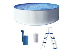 Swim & Fun Basseng-Basseng Stål Kreta Rund Ø460 x 90 cm Hvit