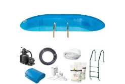 Swim & Fun Basseng Stål Nedgravd Oval 600 x 320 x 150 cm
