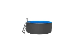 Swim & Fun Basseng Stål Santorini rundt Ø350 x 90 cm