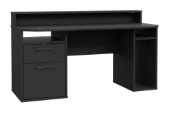 Kontorbord-Bays Gaming Skrivebord 160 cm Svart