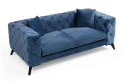 Manor House 2 Seter Sofa|Velour Sofa & Fløyel Sofa-Beachport 2-seters Sofa Blå