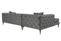 Manor House Sofa Med Sjeselong-Beachport 3-seters Sofa med Venstre Sjeselong Antracit