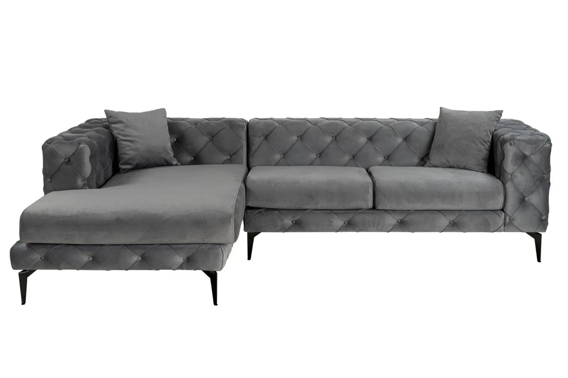 Manor House Sofa Med Sjeselong-Beachport 3-seters Sofa med Venstre Sjeselong Antracit