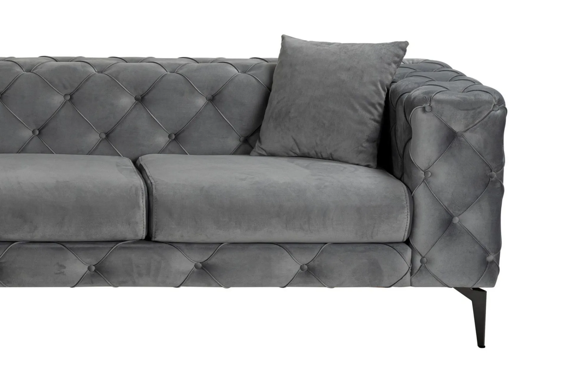 Manor House Sofa Med Sjeselong-Beachport 3-seters Sofa med Venstre Sjeselong Antracit