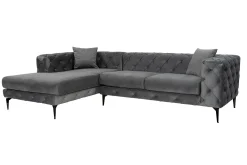 Manor House Sofa Med Sjeselong-Beachport 3-seters Sofa med Venstre Sjeselong Antracit