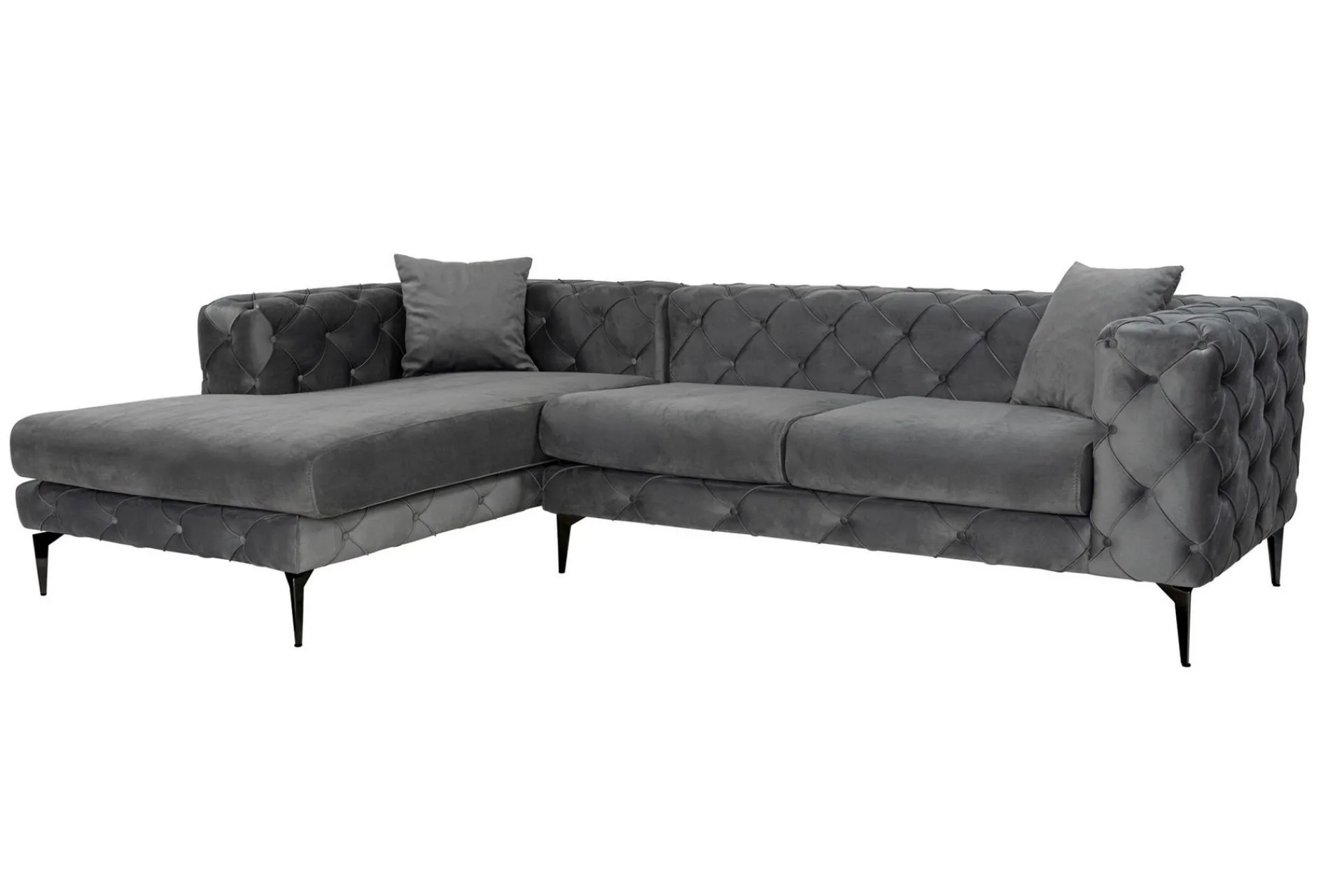 Manor House Sofa Med Sjeselong-Beachport 3-seters Sofa med Venstre Sjeselong Antracit