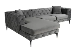 Manor House Sofa Med Sjeselong-Beachport 3-seters Sofa med Venstre Sjeselong Antracit