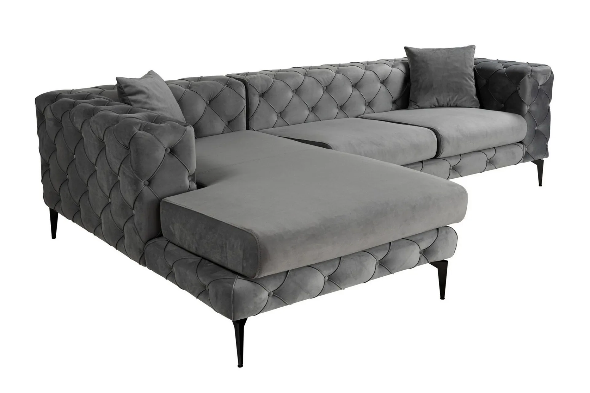 Manor House Sofa Med Sjeselong-Beachport 3-seters Sofa med Venstre Sjeselong Antracit
