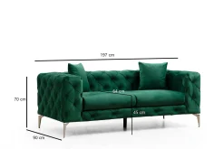 Manor House Beachport Sofa 2-seters