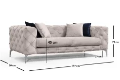 Manor House Beachport Sofa 2-seters