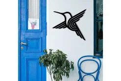 Skilt-Bee bird Veggdekor Svart