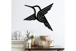 Skilt-Bee bird Veggdekor Svart