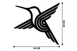 Skilt-Bee bird Veggdekor Svart