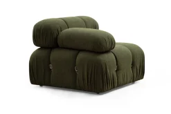 Andrarum Sofa Med Sjeselong-Belgin Boblende Divansofa 3-seter 288 cm Grønn