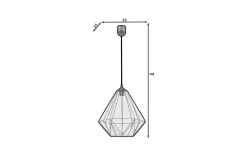 Kjøkkenlampe-Benigne Pendellampe Svart