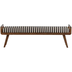 WOOOD Entrebenk|Benk-Benk Valo 157 cm svart/hvit
