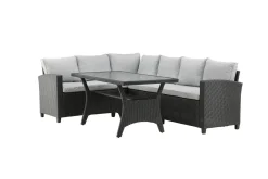 Venture Home Veranda & Terrasse|Loungesett-Bentwood Loungegruppe 5-seter Svart