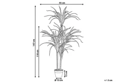 Kunstige Planter-Berden Kunstig potteplante 147 cm Dracaena anita Grønn