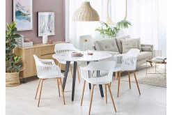 Karmstoler-Bereca Spisestol 2-pk Hvit