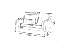 2 Seter Sofa-Bertha Sofa 2-seter Hvit