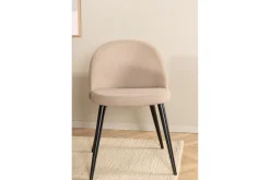 Venture Home Spisegrupper-Biana Spisegruppe 200 cm Oval inkl. 4 Velvets Stoler Beige