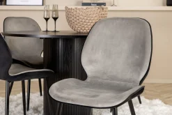 Venture Home Spisegrupper-Bianca Rundt Spisebord med 4stk Emma Spisestol Svart