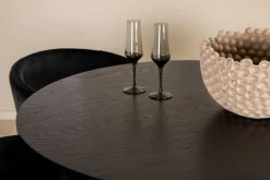 Venture Home Spisegrupper-Bianca Rundt Spisebord med 4stk Berit Spisestol Svart