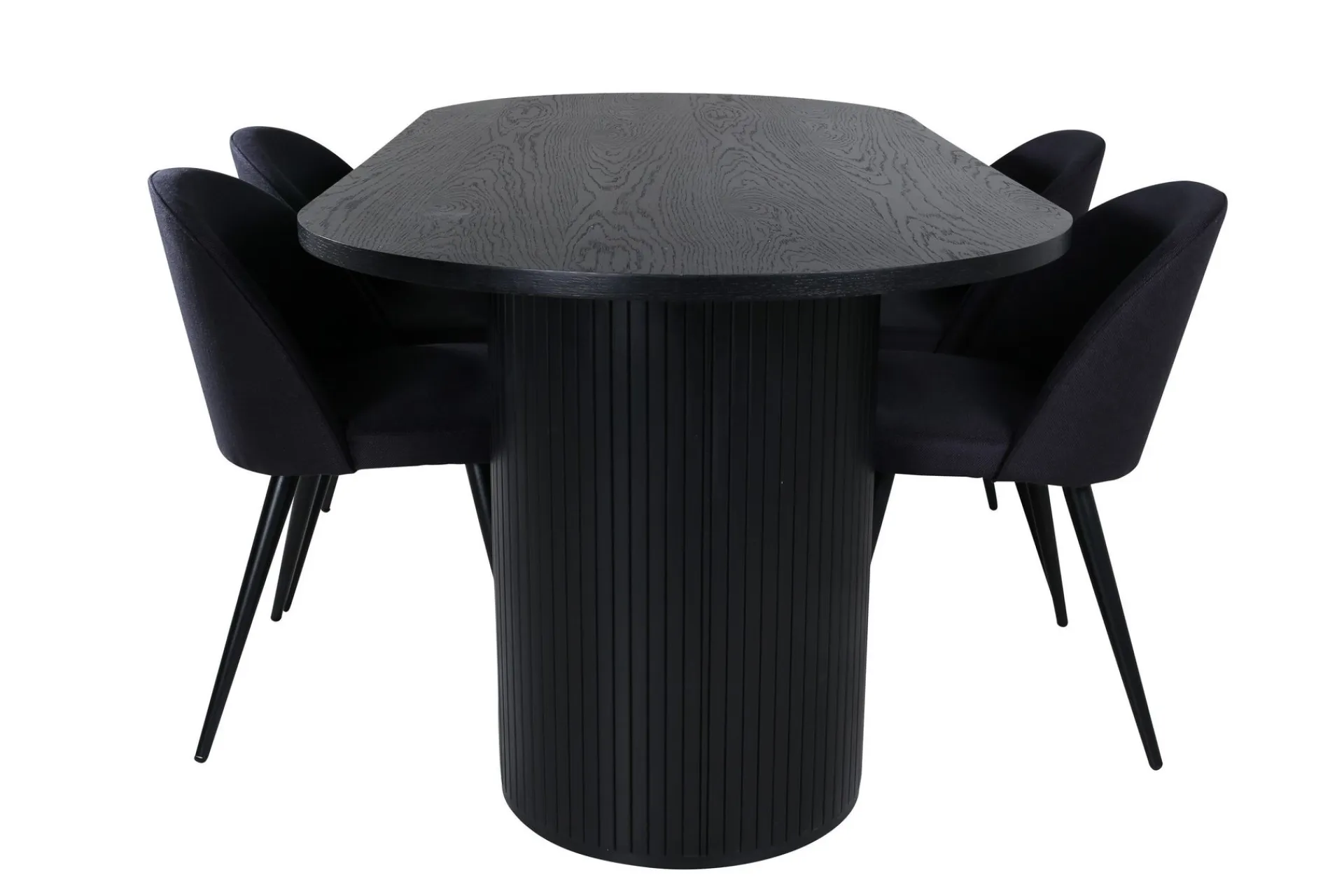 Venture Home Bianca Spisegruppe 200 cm Oval med 4 Velvet Stoler