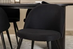 Venture Home Bianca Spisegruppe 200 cm Oval med 4 Velvet Stoler