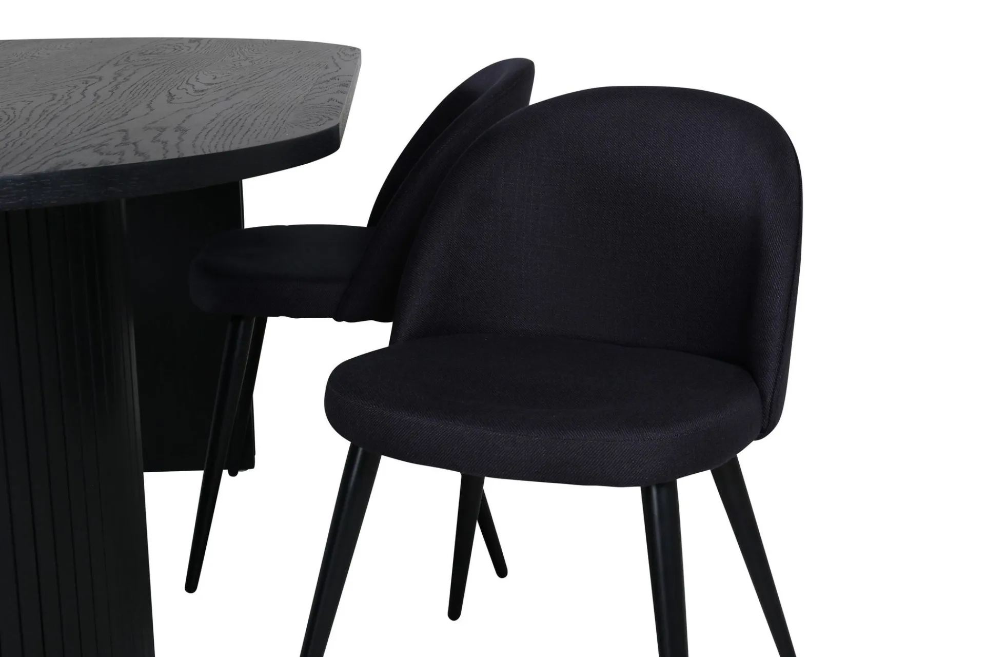 Venture Home Bianca Spisegruppe 200 cm Oval med 4 Velvet Stoler