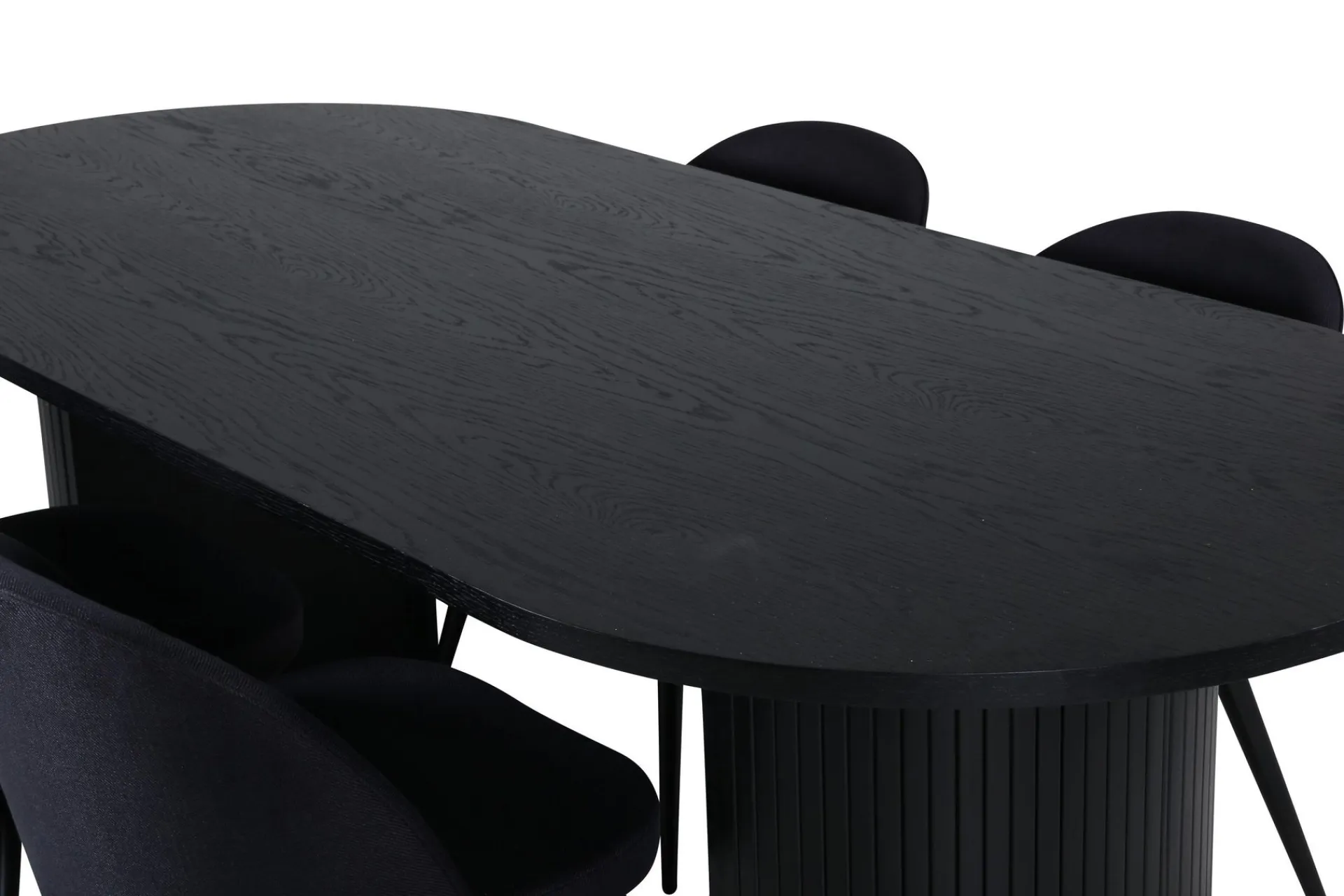 Venture Home Bianca Spisegruppe 200 cm Oval med 4 Velvet Stoler