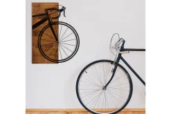 Skilt-Bicycle Veggdekor Svart/Valnøtt