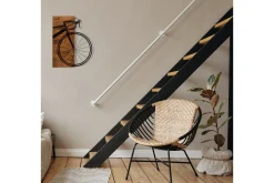 Skilt-Bicycle Veggdekor Svart/Valnøtt