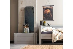 WOOOD Veggspeil|Gangspeil-Biella Speil 40x110 cm Svart