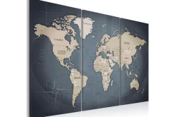 Lerretsbilder|Lerretsbilder-Bilde Anthracitic World 120x80 Blå