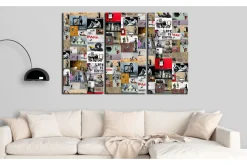 Posters|Oljemaling-Bilde Art Of Collage Banksy Iii 90x60 Flerfärgad